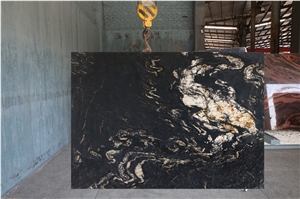 Own Factory Lowest Price Brazil Antiqued Cosmic Black,Cosmic Black Titanium,Titanium Mc Granite,Titanium Black,Cosmic Night,Granito Preto Cosmico Granite Slabs & Tiles & Cut-To-Size