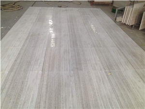 Popular Products Chinese White Wooden Marble, Grey Vein Marble Slabs & Cut to Size & Tiles for Projects