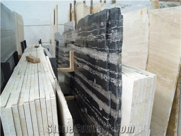 Silver Dragon Slab,Block/Black Marble Tiles/Natural Building Stone Flooring/Feature Wall,Interior Paving,Cladding,Decoration,Quarry Owner