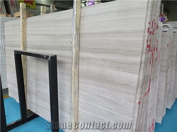 Silver Wood/ White Wood /Brown Wood Marble Tiles ,Slabs & Project Products