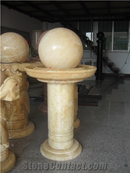 Small Stone Roating Ball Fountains,Mini Size Outdoor Ball Fountain,Water Fountain Rolling Ball Decoration