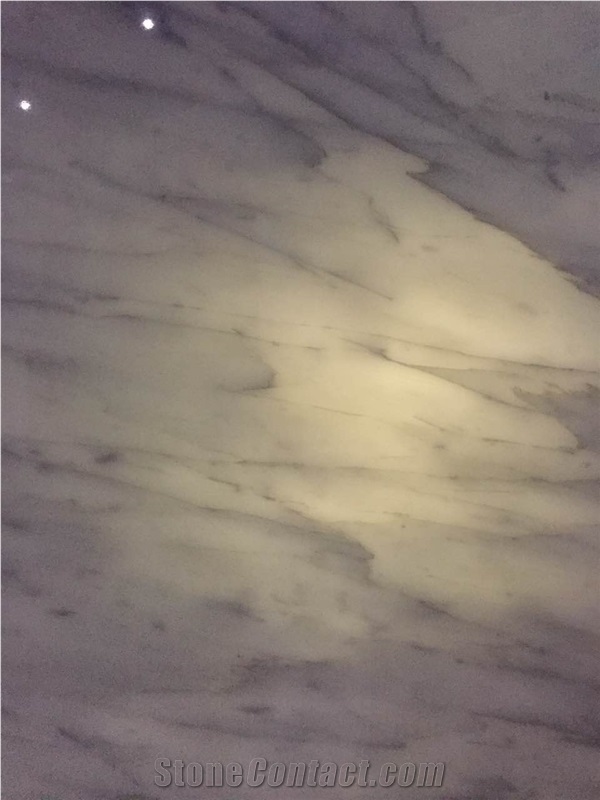 Snow White Thassos Marble Tiles & Slabs, Polished Marble Floor Covering Tiles