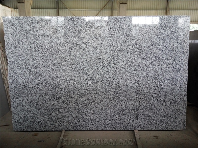 Spray White Granite Slabs/ White Wave Granite Slabs/ China G418,White Wave Tile,Sea Wave White Granite for Countertops, Wall Tiles, Flooring Tiles, Steps Tiles, Risers Etc.