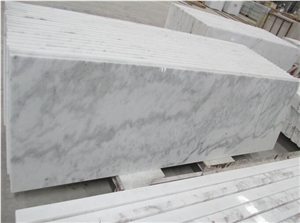 China Marble Oriental White, Crystal White Marble, Snow White Marble, Bianco Statuario Venato Marble, Statuary Vein, Suit for Countertops, Polished, Honed