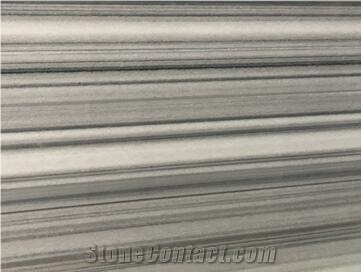 Marmala White Marble，Ruledwhite Marble, Straight Grain White Marble, Ink Wooden Grain Marble, Suit for Slabs, Tiles,Skirting, Wall Covering, Floor Covering, Polished, Cut-To-Size