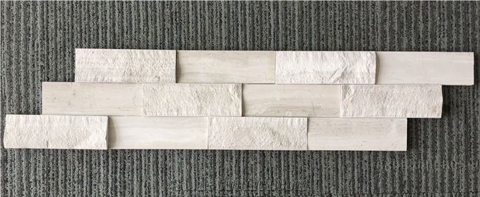 Perlino Bianco Marble, Wood White Marble, Culture Stone, Wall Cladding, Ledge Stone, Feature Wall, Corner Stone, Stone Wall Decor, Natural Slipt, Polished, Honed