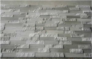 Perlino Bianco Marble, Wood White Marble, Culture Stone, Wall Cladding, Ledge Stone, Feature Wall, Corner Stone, Stone Wall Decor, Natural Slipt, Polished, Honed