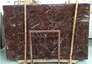 Rosso Levanto Red Marble With White Veins | Slabs, Tiles & Flooring