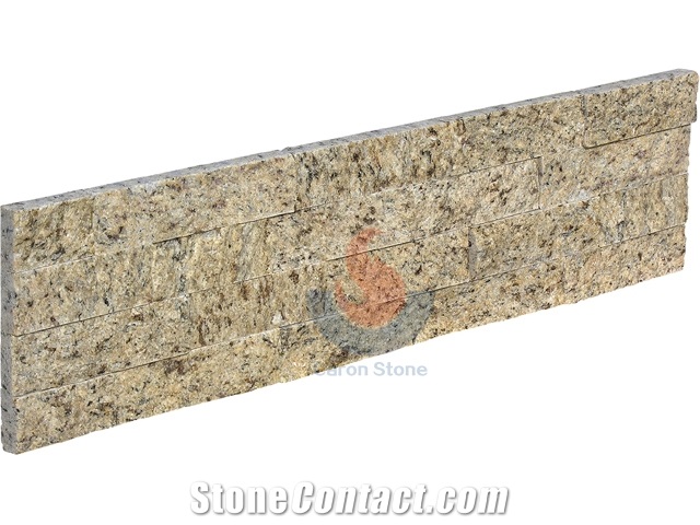 Brazil Topazic Imperial Granite Split Ledge Stone ,Culture Stone ,Stone Veneer Panel,Wall Cladding Panel, Stone Wall Decor,Exposed Wall Stone