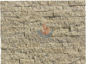 Brazil Topazic Imperial Granite Split Ledge Stone ,Culture Stone ,Stone Veneer Panel,Wall Cladding Panel, Stone Wall Decor,Exposed Wall Stone