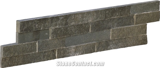 China Lava,Basalt Split and Polished Face Z Shape Ledge Stone , Stone Veneer Panel, Wall Cladding ,Exposed Wall Stone