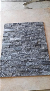 Chinese Kenya Black,Black Forest ,Black Wooden ,Tree Black Marble Split Face Ledge Stone Panels ,Stone Veneer , Culture Stone ,Wall Cladding ,Exposed Wall Stone