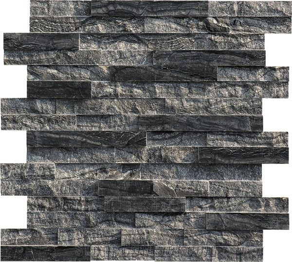 Chinese Kenya Black Forest Wooden Tree Marble Split Face Ledge Stone Panels Veneer Culture Wall Cladding Exposed From China Stonecontact Com - Marble Veneer Wall Panels