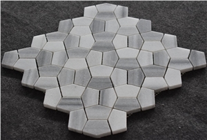 High Quality Marmara Equator White Marble Pentagon Stone Mosaic Tilestone Mosaic, Brick Pattern Marble Mosaic Tile, Marmara Hexagon Marble Mosaic Tile