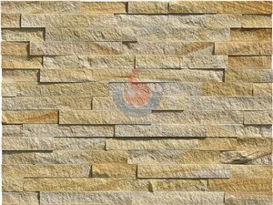 Sandstone ,Yellow Sandstone,China Sandstone Ledge Stone Panels, Stone Veneer , Culture Stone ,Wall Cladding , Exposed Wall Stone