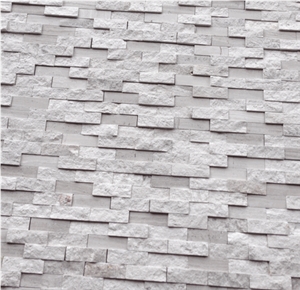 White Oak Silver Cream Splitface Small Brick Marble Mosaic Tile,White Oak Silver Cream Floor Wall Mosaic,White Oak, White Wood Vein, Athen Grey Marble, Grey Wood Vein Marble