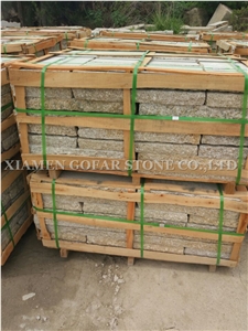 Factory Price G682 Road Pavers,Padang Giallo Rust Granite Cube Stone & Brick Pavers for Floor Stones,Driveway Paving Sets,Landscaping Stone Project