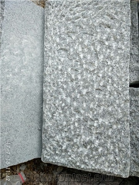 New G603 Chiseled Face Grey Granite Cube Stone Pavers,China New Binaco Sardo Sesame White Granite Cobble Stone Walkway Pavers,Exterior Lanscaping Stepping Stones