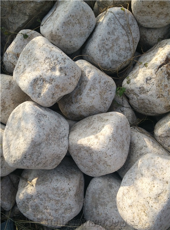 Yellow Pebble & G682 Pebble River Stone,G682 Pebble Stone for Square Walkway Stepping,Crushed Stone Pavers for Exterior Project
