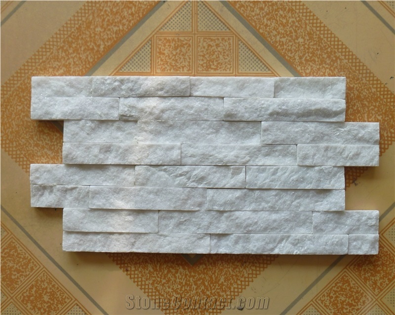 White Color Quartzite Wall Covering