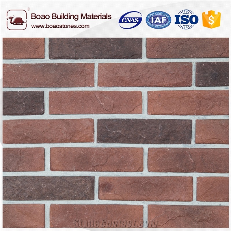 Cement Brick Type Artificial Masonry Red Color Cement Brick with High Quality
