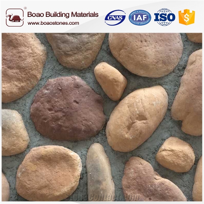 Pebble Stones Small Cobble River Rock Stones Wall Cladding From