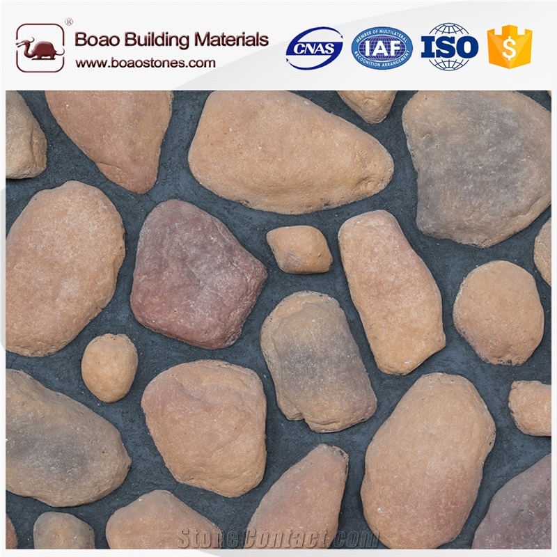 Pebble Stones Small Cobble River Rock Stones Wall Cladding From