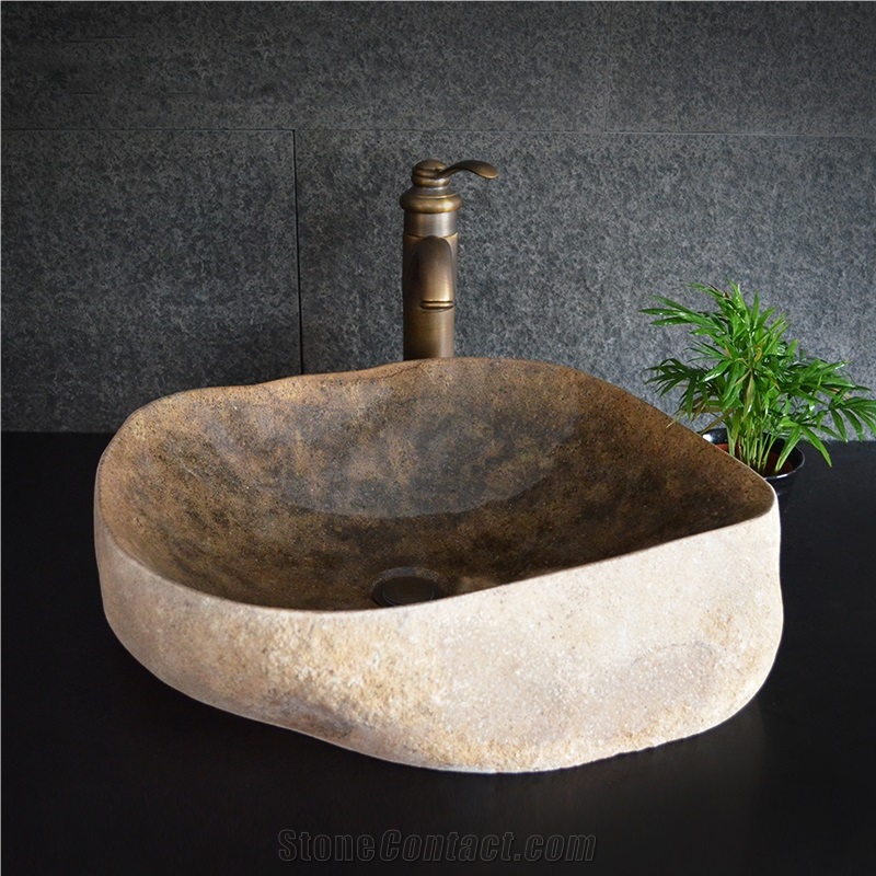 Antique Stone Basin,Irregular Sink,Natural Stone Basin, Kitchen Sinks, Bathroom Sinks, Wash Bowls,China Hand Made Bathroom Washing Basin,Counter Top and Vanity Top Sink, Own Factory with Ce