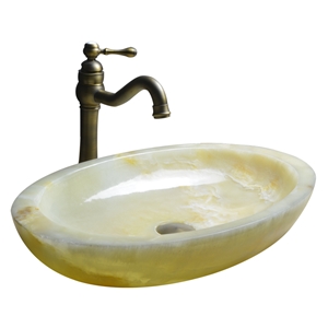 Beige Onyx Oval Basins,Onyx Stone Wash Bowls.Stone Oval Bathroom Sinks，Onyx Stone Basin