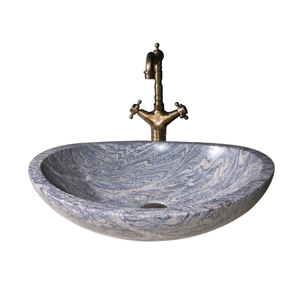 China Juparana Granite Kitchen Sinks,Juparana Granite Bathroom Sinks,Polished Vessel Sinks,Solid Surface Basin,Stone Oval Sinks