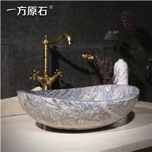 China Juparana Oval Basin,Natural Stone Basin, Kitchen Sinks, Bathroom Sinks, Wash Bowls,China Hand Made Bathroom Washing Basin,Counter Top and Vanity Top Sink, Own Factory with Ce