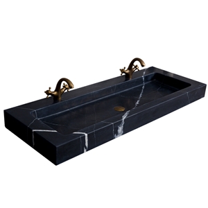 China Nero Marquina Marble Water Wash Basins,Natural Stone Rectangle Basins,Kitchen Wash Sinks,Bathroom Sinks,Vanity Top Sinks,Counter Top Sinks, High Polished Wash Bowls,Own Factory with Ce and Sgs