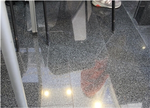 China Pearl Black Granite Black Rain For Floor Tile Use