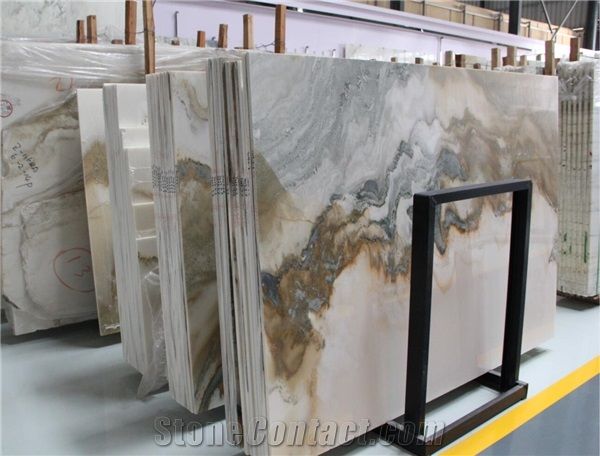 China White Onicciato Guizhou White Marble Slab For Flooring