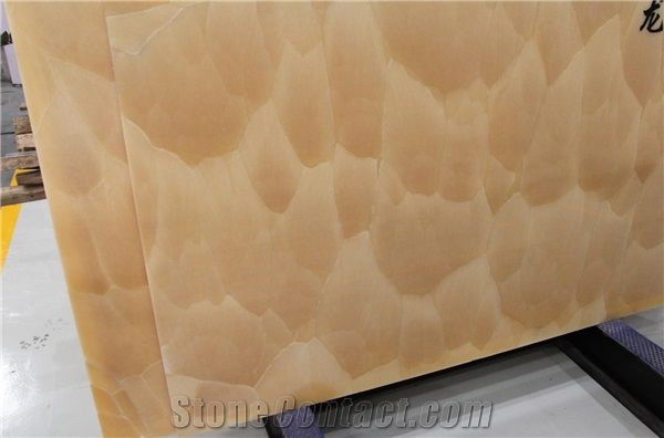 Dragon Scale Yellow Onyx - Butter Scotch Slab Tile For Wall