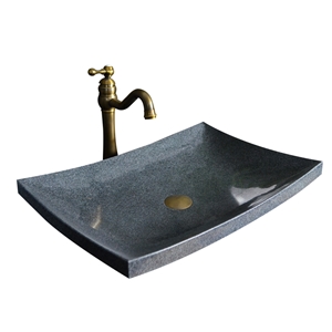 G654 Granite Sinks,China Stone Bathroom Sinks,Polished Square Kitchen Sinks,Best Quality Vessel Sinks,Cheap China Stone Basin