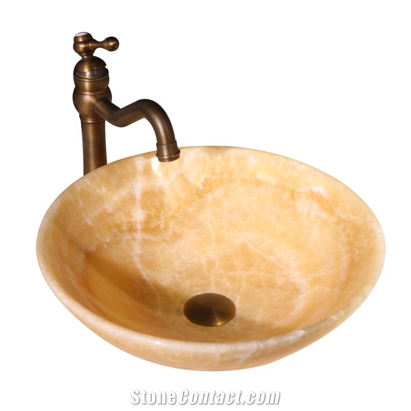 Honey Onyx Round Basins,Top Class Wash Bowls,Stone Round Sinks,Onyx Kithcen Sinks
