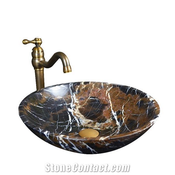 Gold Silver Flower Petal Shape Round Bathroom Cloakroom Ceramic Counter Top Wash Basin Sink Washing Bowl Gold