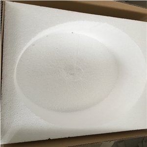 Round Carrara White Marble Basin,Natural Stone Basin, Kitchen Sinks, Bathroom Sinks, Wash Bowls,China Hand Made Bathroom Washing Basin,Counter Top and Vanity Top Sink, Own Factory with Ce