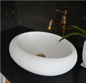 White Jade Marble Round Basin,Natural Stone Basin, Kitchen Sinks, Bathroom Sinks, Wash Bowls,China Hand Made Bathroom Washing Basin,Counter Top and Vanity Top Sink, Own Factory with Ce