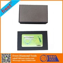 Freet Diamond Sponge Hand Polishing Pad for Glass Granite Marble Engineeredstone Countertop