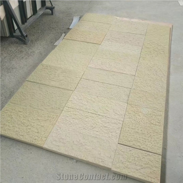 Beige Sandstone Tiles for Window and Door