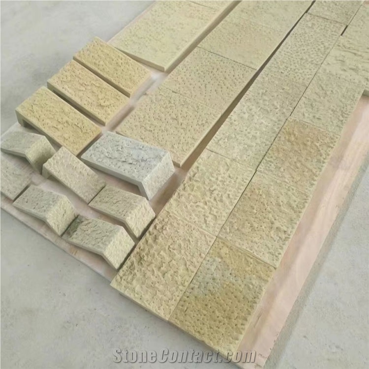 Beige Sandstone Tiles for Window and Door