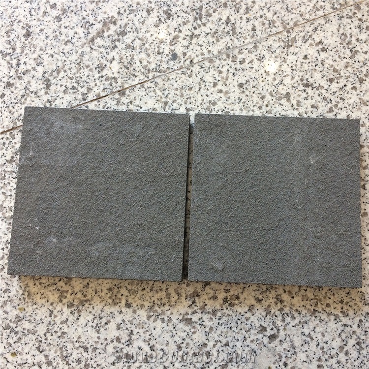 Chinese Black Sandstone Flamed Surface