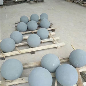 Grey Sandstone Sculptured Round Ball