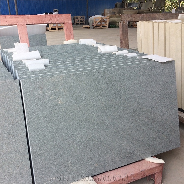 Grey Sandstone Tiles Flamed Surface Wall Cladding