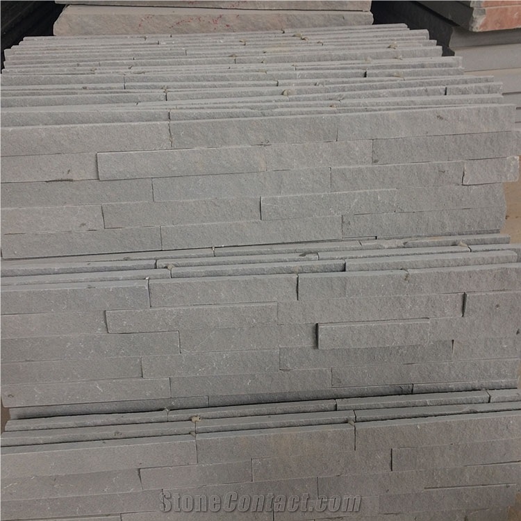 Grey Split Face Sandstone Cultured Stone for Wall Decor