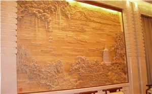Sandstone Relief Sandstone Hand Made Wall Reliefs