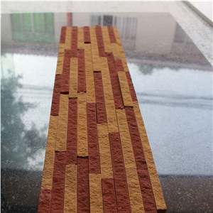 Sichuan Rustic Sandstone Tiles Rustic Culture Stone Wall Panel