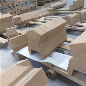 Sichuan Yellow Wood Sandstone Sculpture Stone Quoin for Building